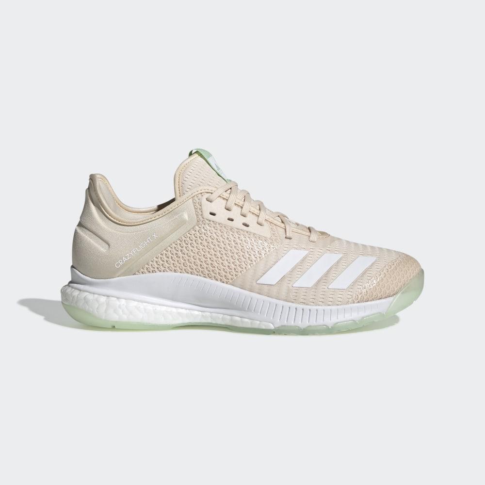 Adidasi Volei Adidas Crazyflight X 3 Dama Romania - Albi/Verzi EF0129